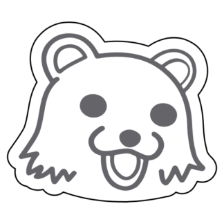 Pedo Bear Sticker (Grey)